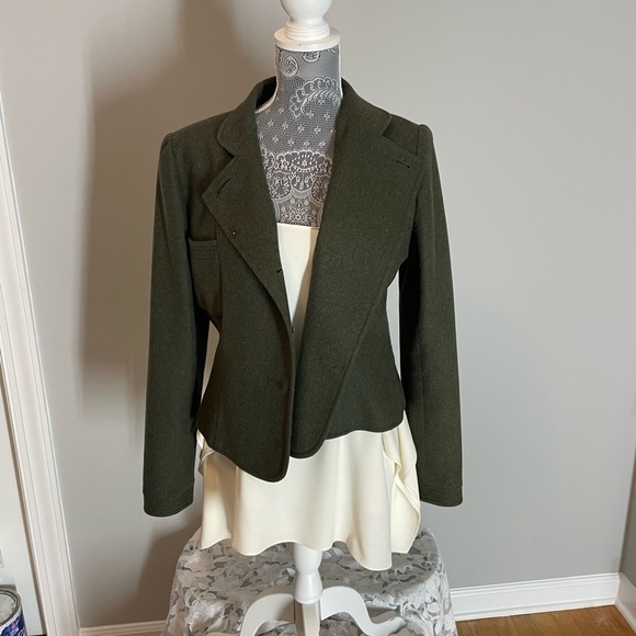 Valentino Vintage Green Jacket Sz 12 - Picture 2 of 15